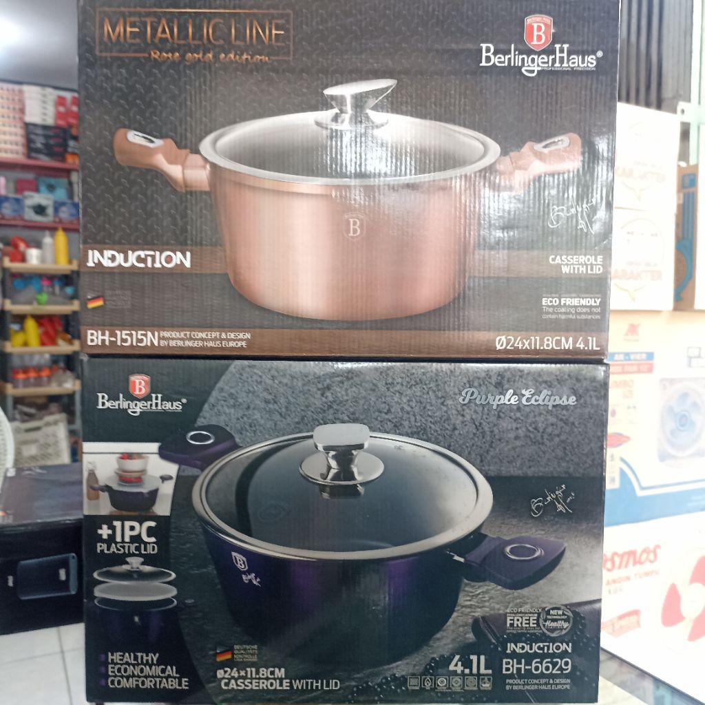 BERLINGER HAUS CASSEROLE WITH LID 24 CM