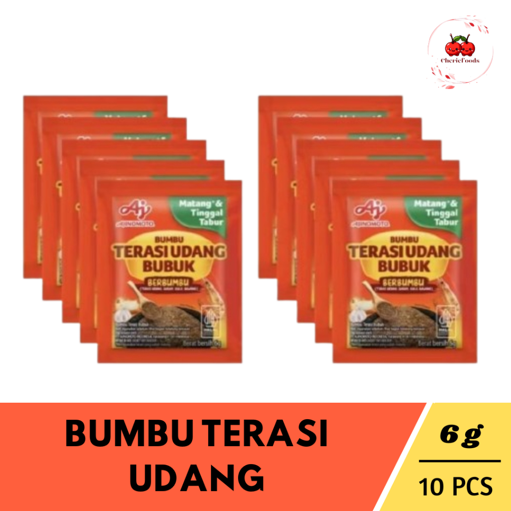 

Bumbu Terasi Udang Bubuk Ajinomoto 6gr - Isi 10 pcs | Siap Tabur & Praktis!