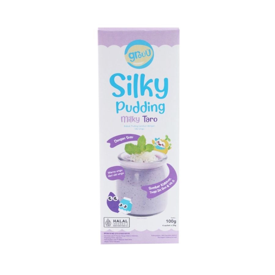 

GROUU Silky Pudding Milky Taro Netto 100gr 4 sachet x 25 gr