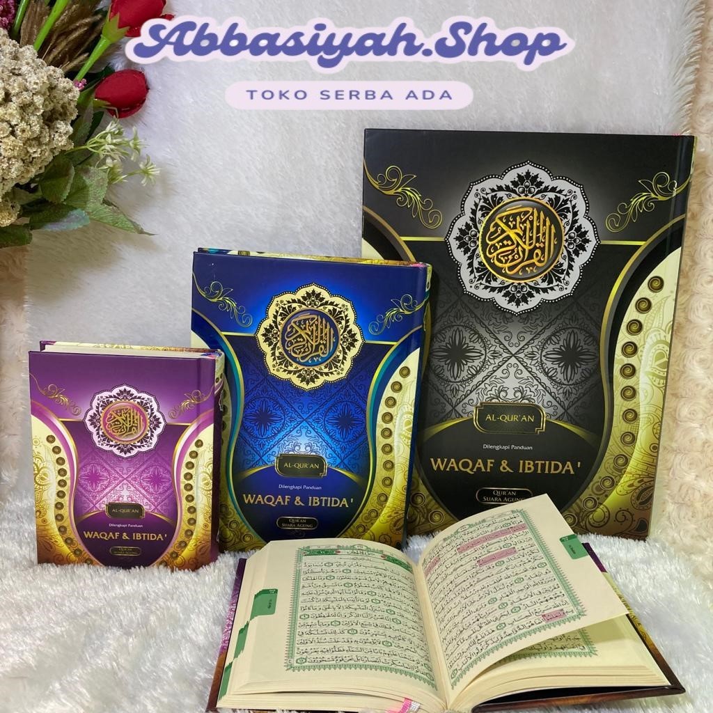 Al Qur`an Waqaf & Ibtida` Suara Agung HC Ukuran A6, A5, A4 - SUARA AGUNG