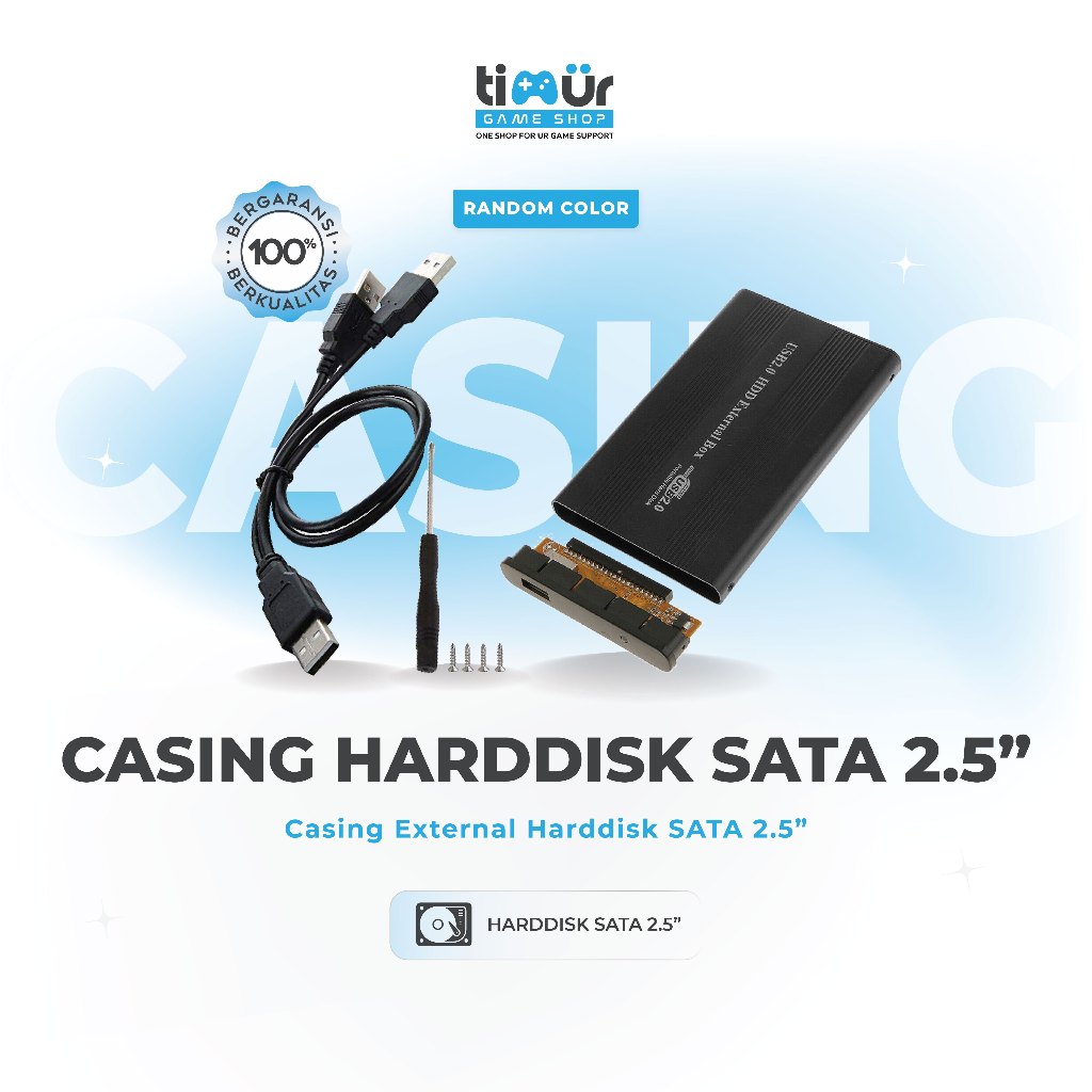 Casing Harddisk Hardisk 2.5" Sata External Eksternal Case Laptop PS2 PS3
