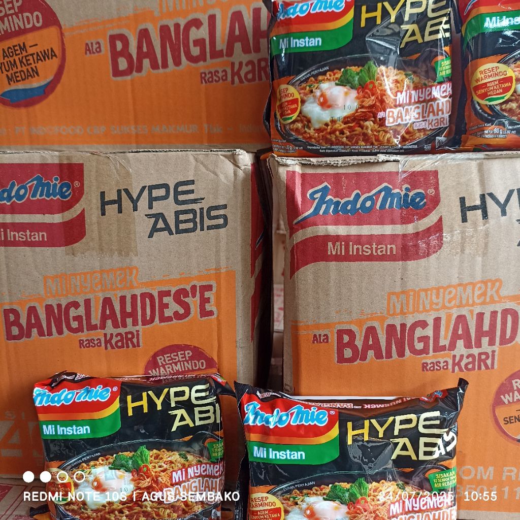 

1 dus indomie Bangladesh isi 40s