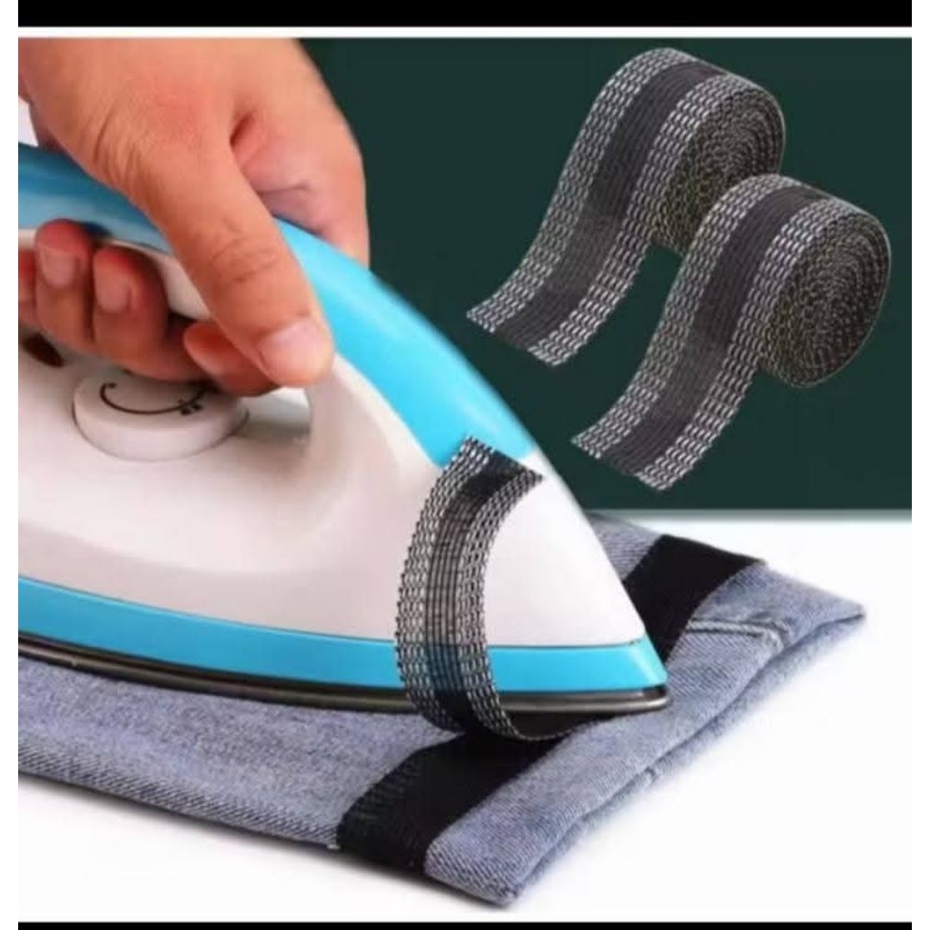 lem kain pemendek celana / kain lipat celana 1 sisi