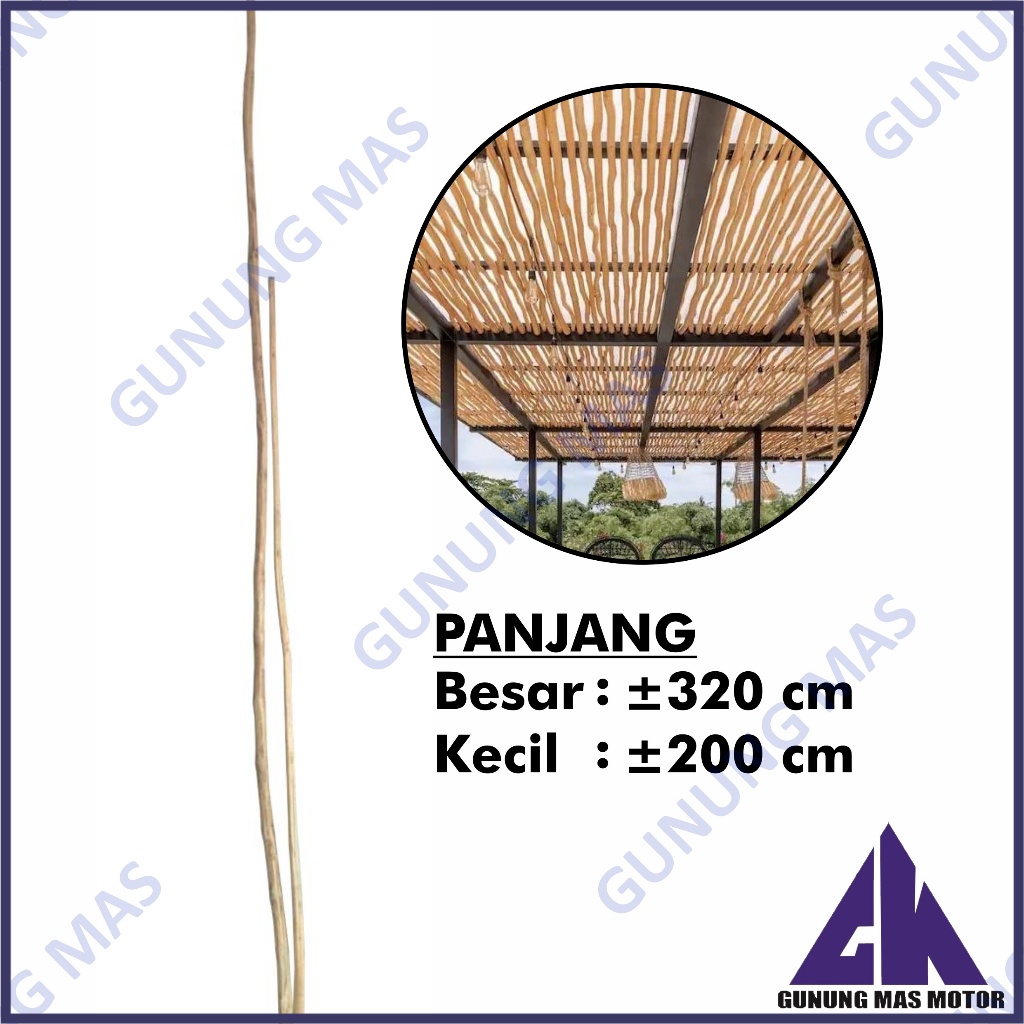 Ranting Kayu Dekorasi Atap Gazebo Kafe Resto Kopi Tangkringan Angringan Partisi Backdrop aesthetic