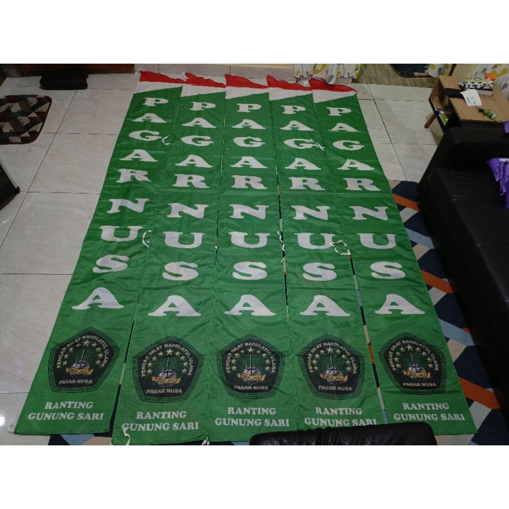 UMBUL UMBUL FULL PRINTING PAGAR NUSA//BISA PAKAI DESAIN SENDIRI//BISA REQUEST DESAIN//MINIMAL PESAN 