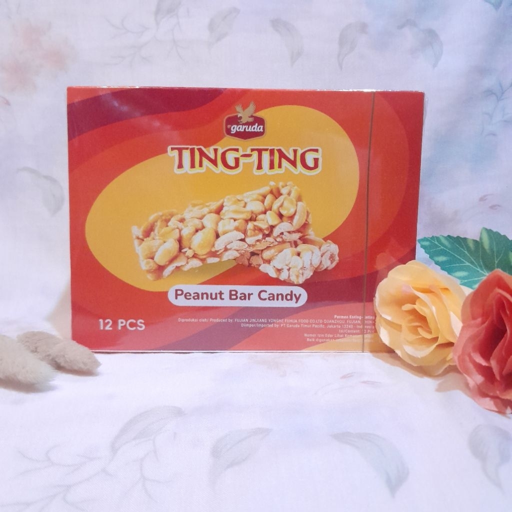 

TING-TING PEANUT BAR CANDY / TING-TING KACANG / 1 BOX ISI 12 PCS / GARUDA
