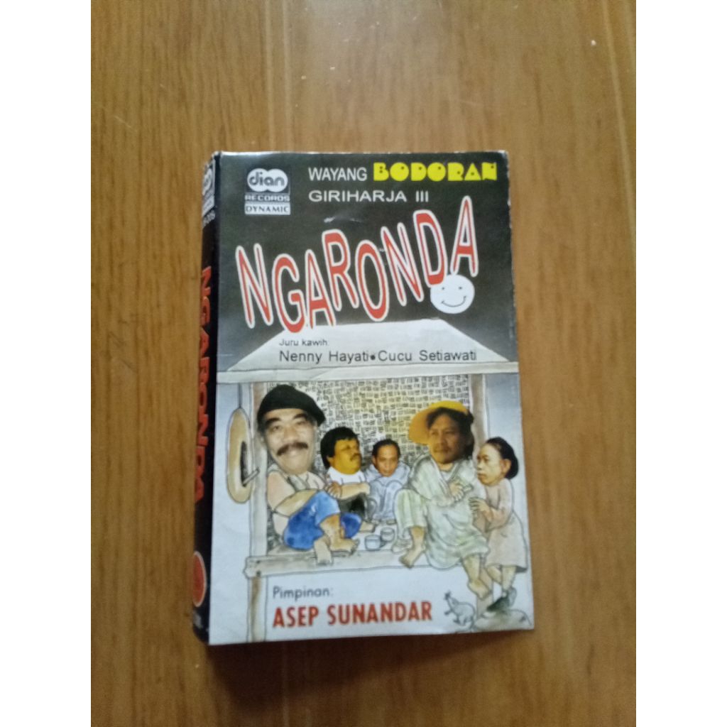 hanya cover kaset asep sunandar sunarya - wayang bodoran ngaronda | tanpa kaset