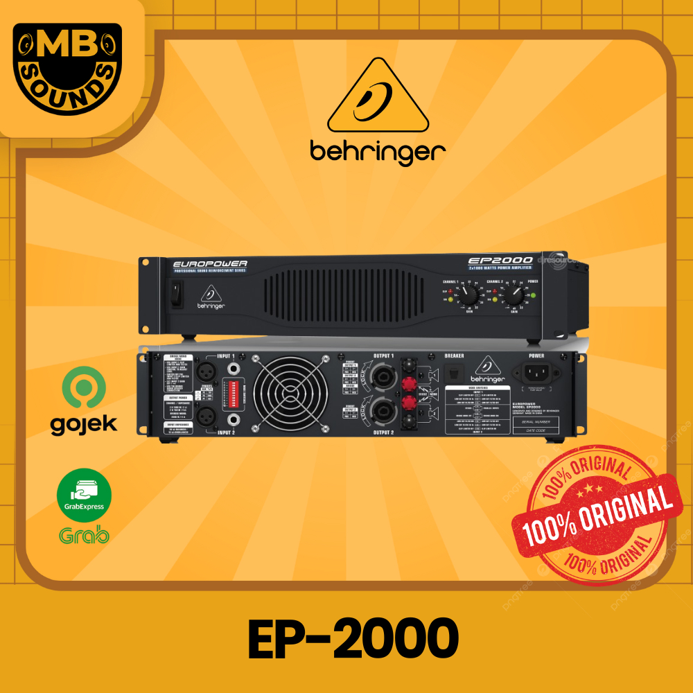 BEHRINGER EUROPOWER EP2000 / EP 2000 Power Amplifier ORIGINAL