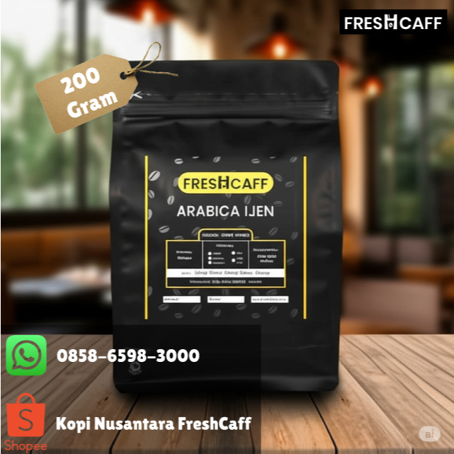 

Arabica Ijen 200 Gram (netto 250 Gram