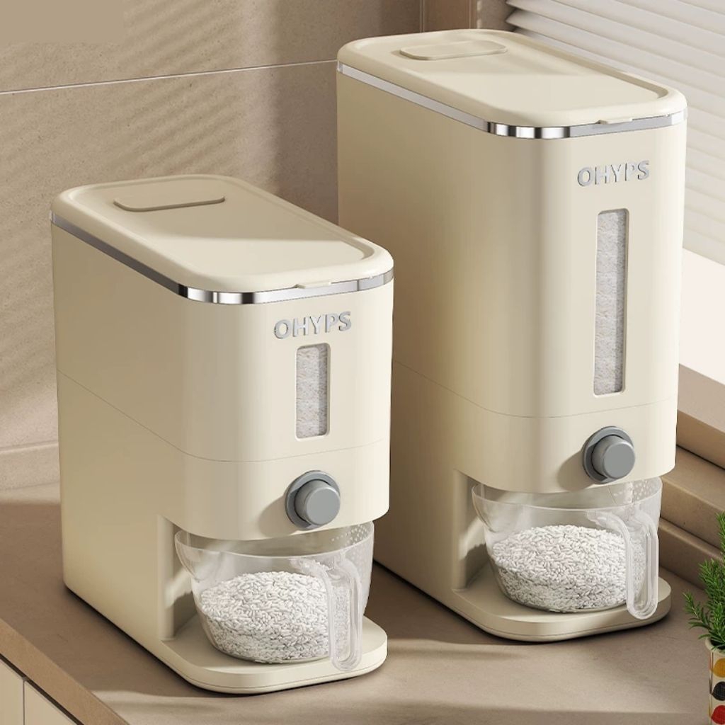 Tempat Beras | Dispenser Beras Otomatis | Wadah Penyimpanan Beras 6kg | Tempat Beras Serbaguna | Tem