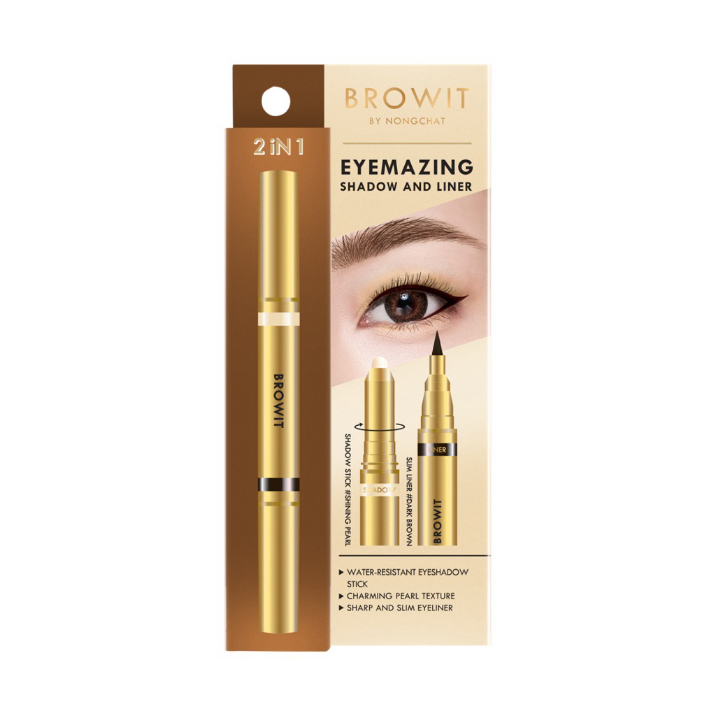 BROWIT by NONGCHAT Eyemazing Shadow and Liner Shining Pearl