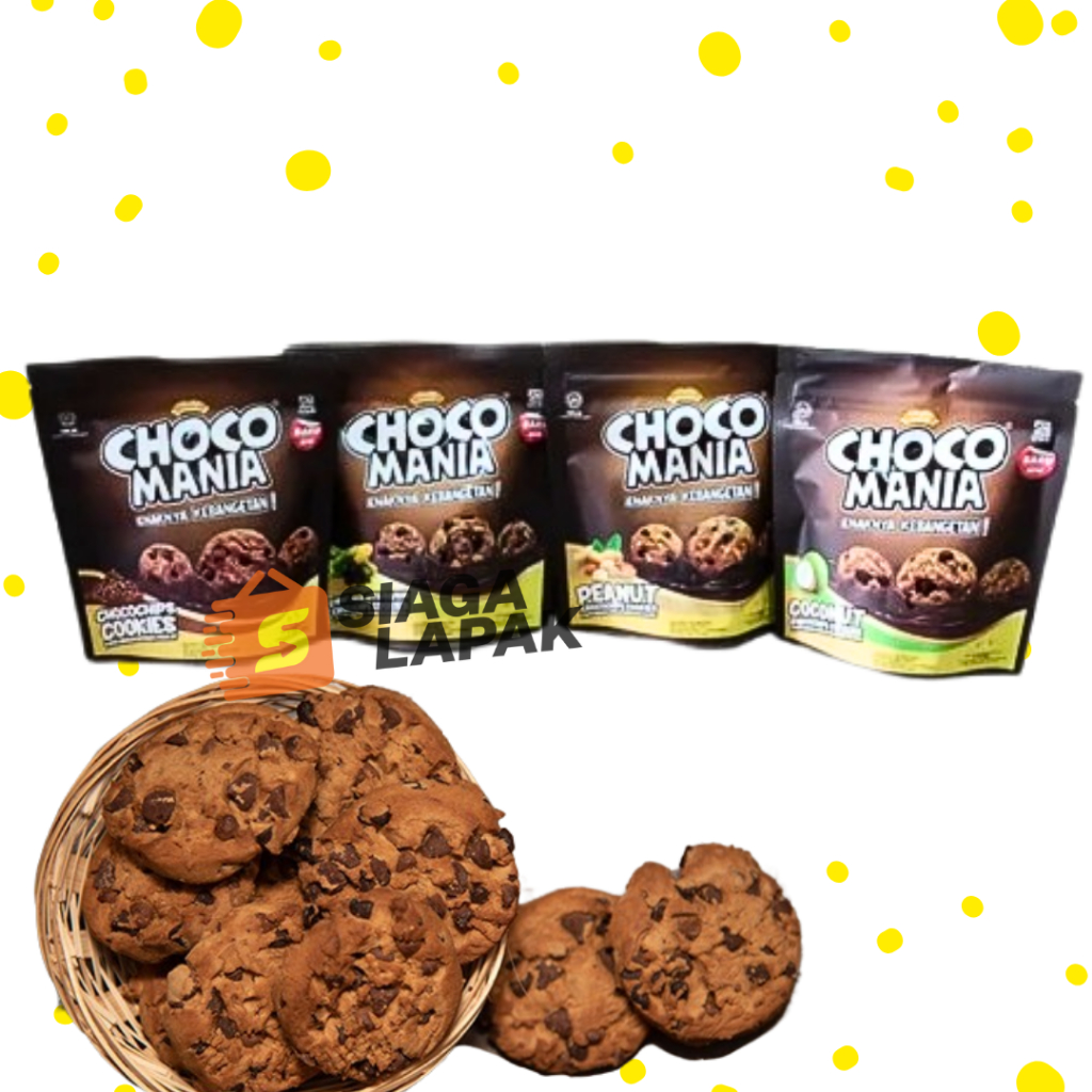

Choco Mania Kukis Pouch 69gr Chocochips Cookies Aneka Varian [BELI BANYAK LEBIH MURAH]