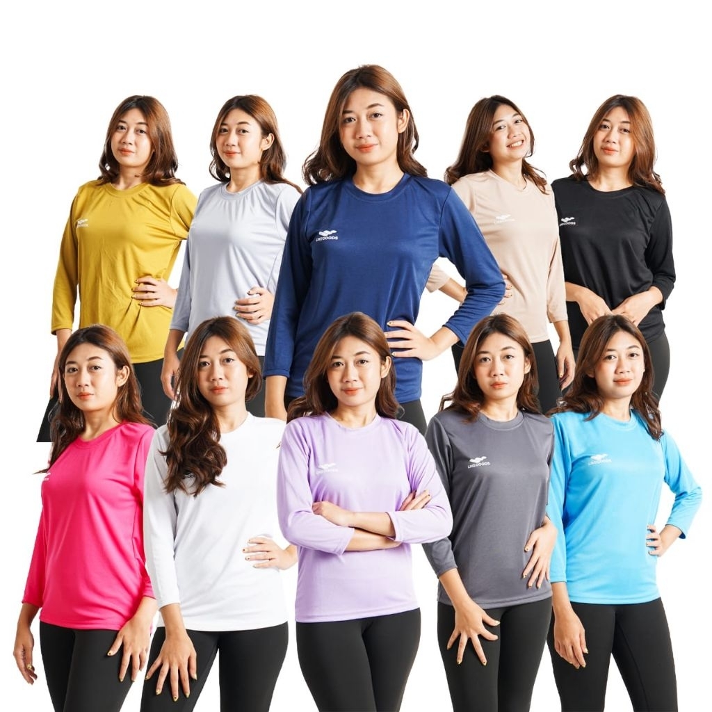 Jersey Wanita Lengan panjang/jersey running cewek cowok