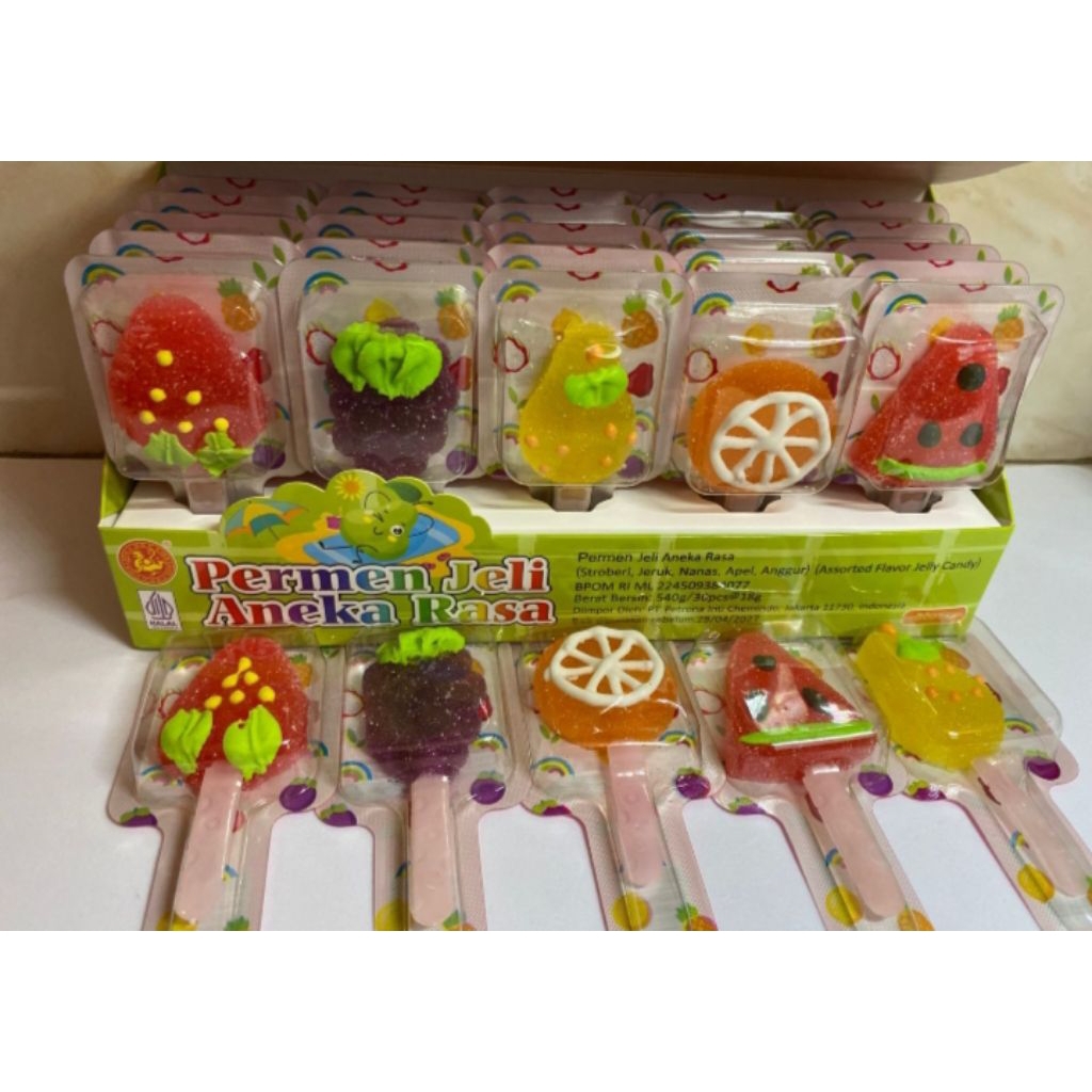 

Permen loli pop karakter buah isi 30 pcs