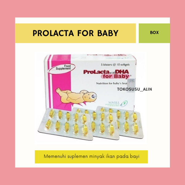 PROLACTA DHA FOR BABY BOX 50 KAPSUL / SUPLEMEN MINYAK IKAN UNTUK BAYI