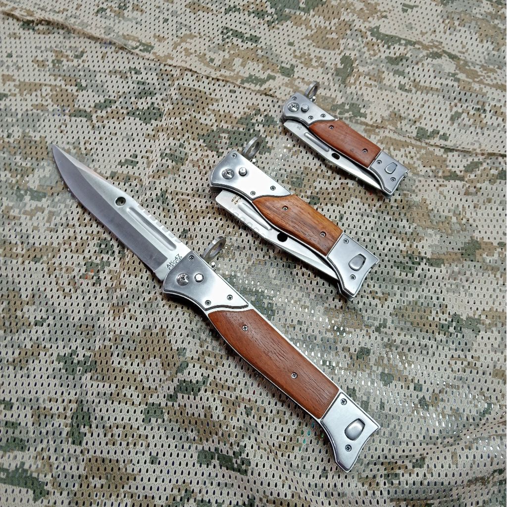 Pisau Camping Survival Kit Pisau Lipat AK47 Besar