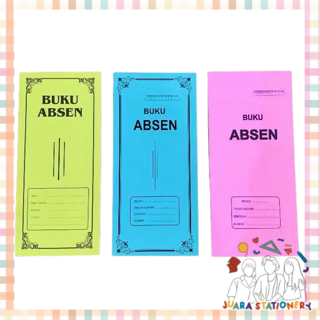 

(1468) Buku Absen 13 lembar / Kertas Daftar Absen Sekolah