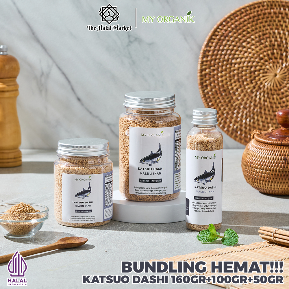 

My Organik Katsuo Dashi Halal Kaldu Ikan Ramen Udon Jepang 50 gr 100 gr 160 gr