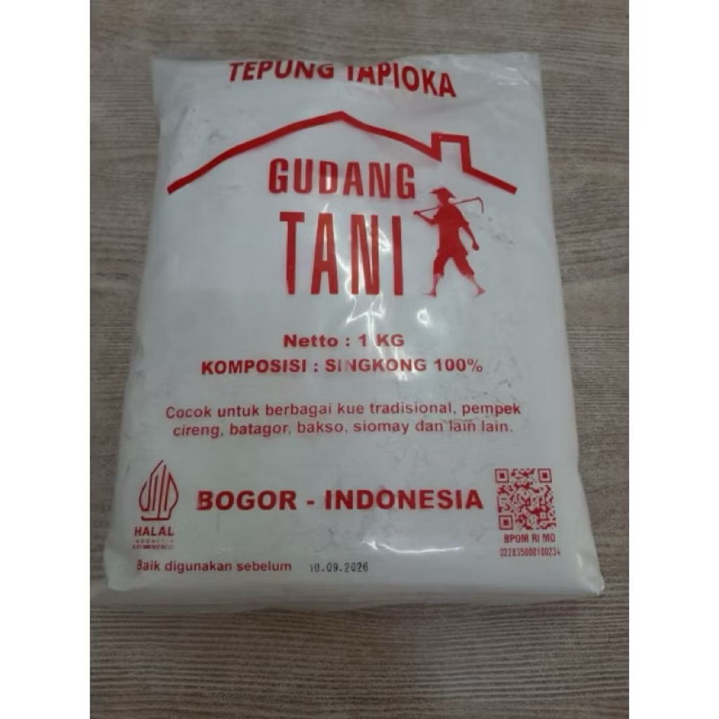 

Tepung Tapioka Gudang Tani Merah 1kg