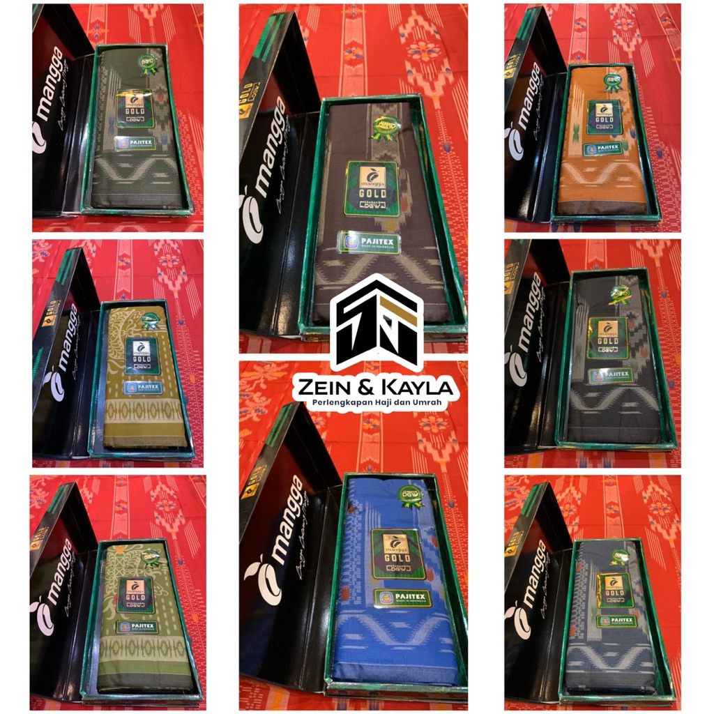 Sarung Tenun Dewasa Mangga Gold Kembang DGW Motif Baru