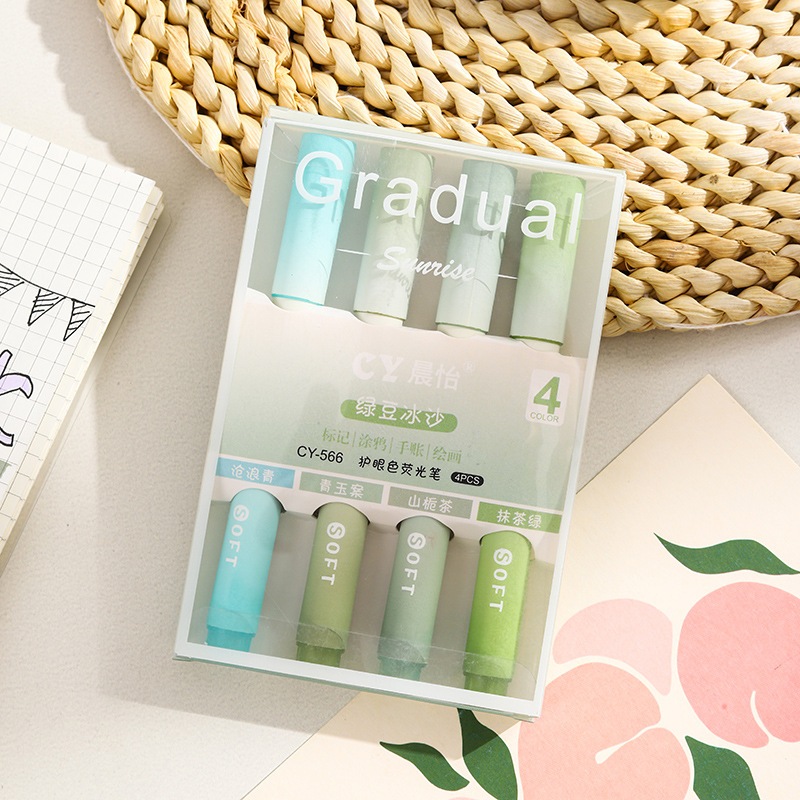 

Joi.Street - 4pcs Highlighter Stabilo Warna Warni Pastel Spidol Highlighter Pen Aesthetic Lucu Journal Marker Pen Alat Tulis Highliter Spidol Jurnal Stationary