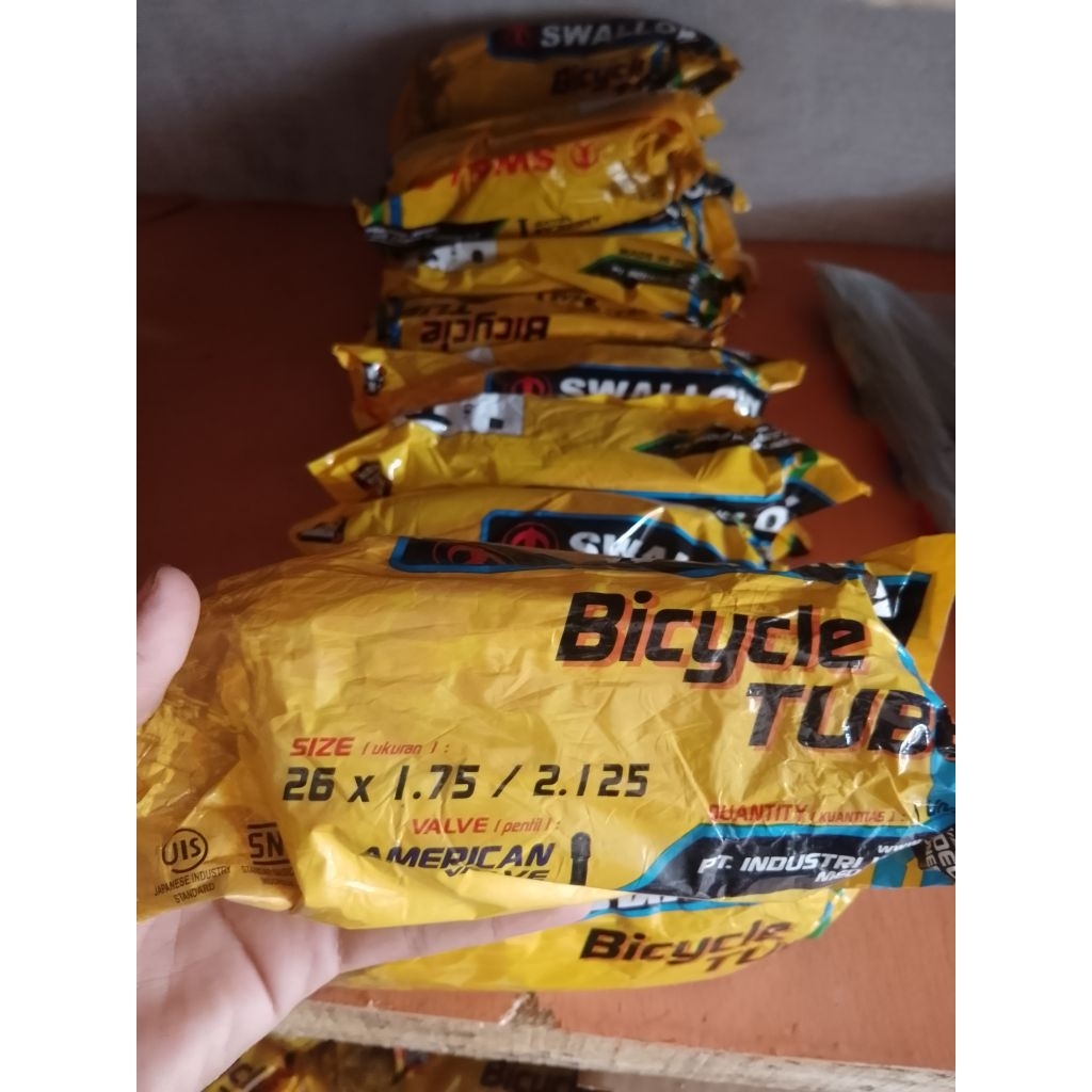 BAN DALAM SEPEDA 26X1.75 / 2.125 SWALLOW | BAN DALAM SWALLOW 26X1.75 | BAN DALAM SEPEDA BMX