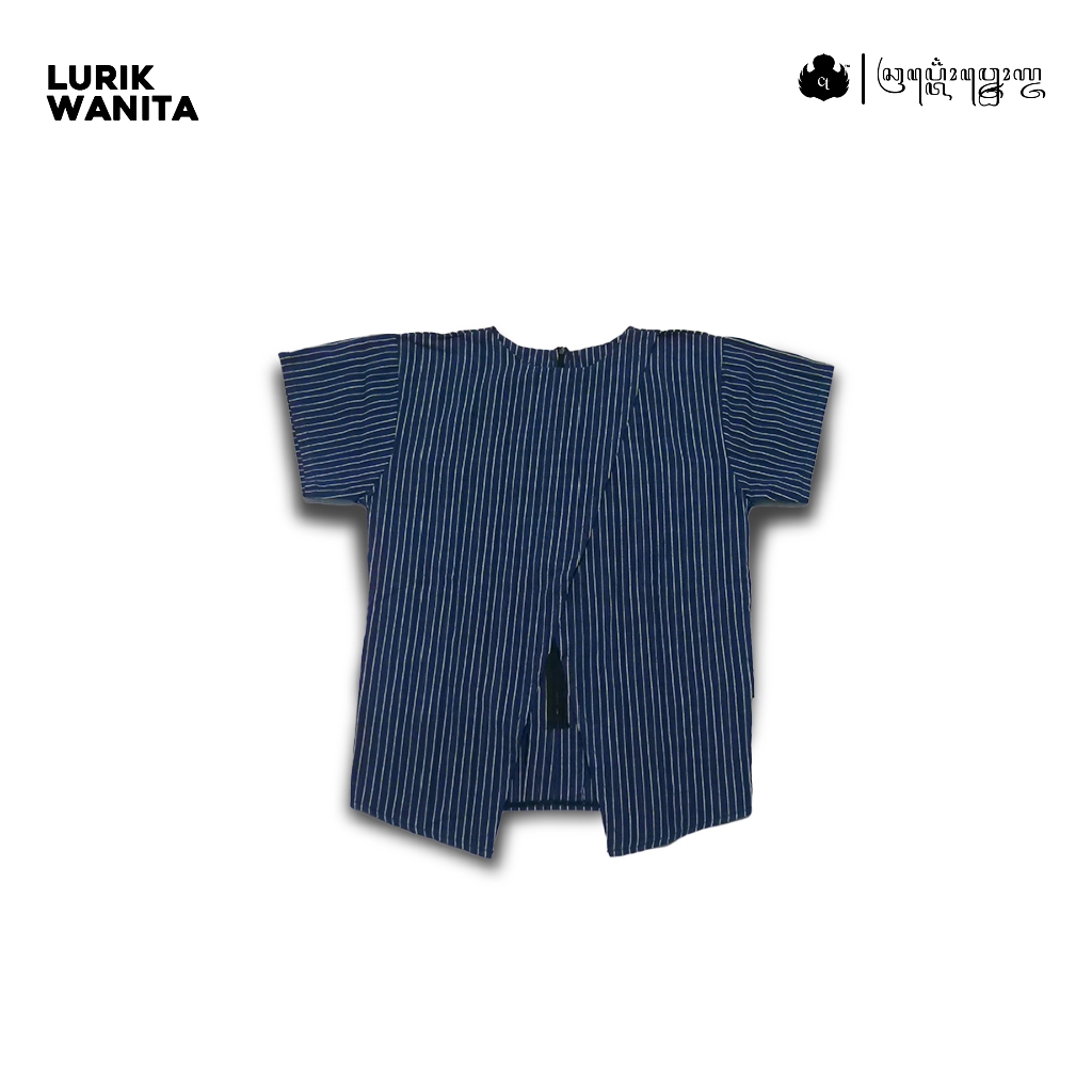 Lurik Perempuan Motif Biru Putih Craftown Baji Perempuan