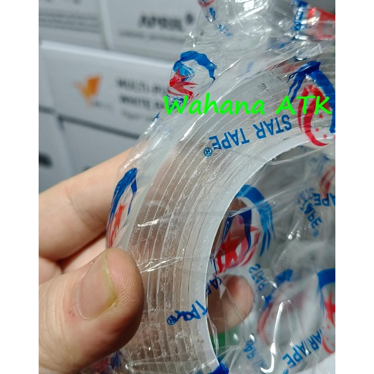 

Dobel tape transparan Nano dobel tape lebar 3 cm