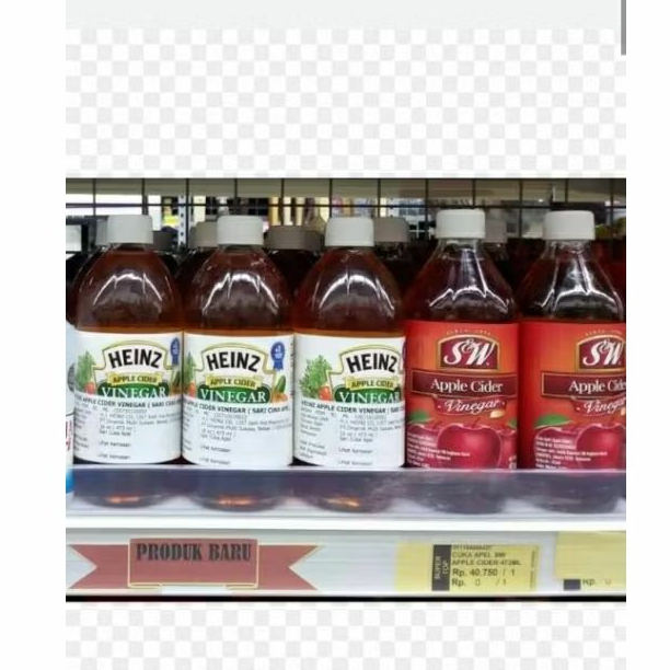

cuka apel HEINZ (BOTOL PLASTIK)946&473ml/Heinz 946ml UK kecil ganti kemasan baru berat 500ml