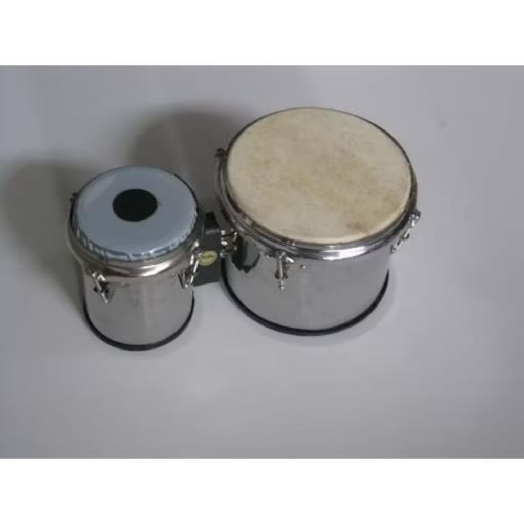 Ketipung Stainless Tabla Kendang Gendang Stenlis Set 2pcs Dangdut Koplo Bahan plat stanlis Bahan hea