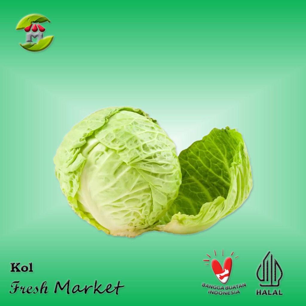 

[JAKPUS] Sayur Kol Segar 1pcs Pack 800gr - 1kg