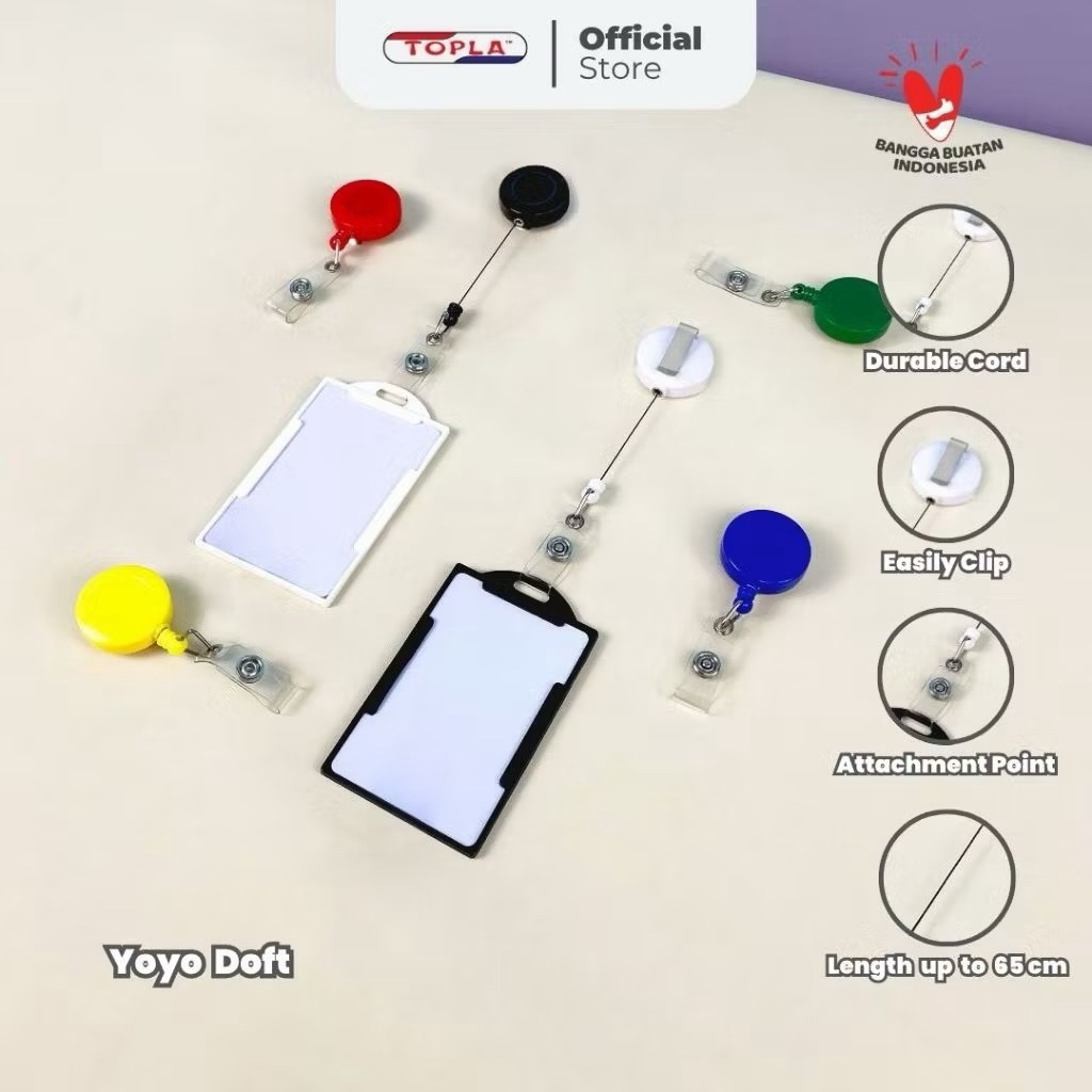 

TOPLA Yoyo Doff Tali Gantungan ID Card Hang Tag Name TALI MURAH