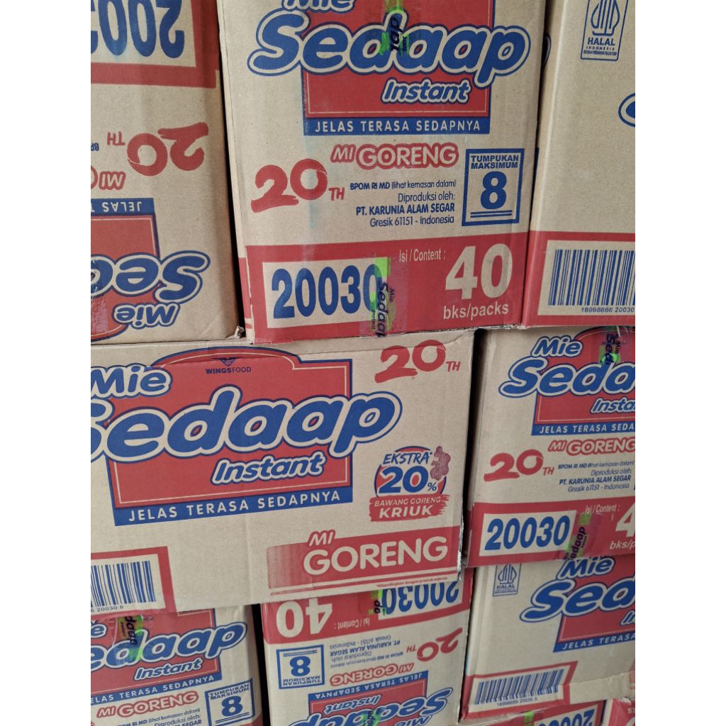 

Mie Goreng Sedap 1dus isi 40pcs