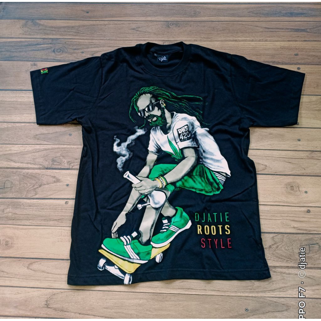 DJATIESHOP tdh kaos DJATIE 420 tshirt four twenty baju reggae rambut gimbal skate rasta