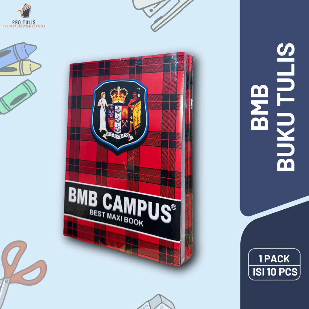

(READY COD!!!) Buku Tulis PREMIUM BMB Campus 36/50 Lembar (10 PCS)
