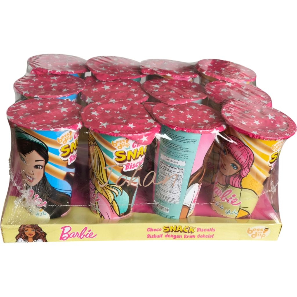 

12 PCS × 45 Gram Biscuit Choco Snack With Chocolate Cream BARBIE JUMBO