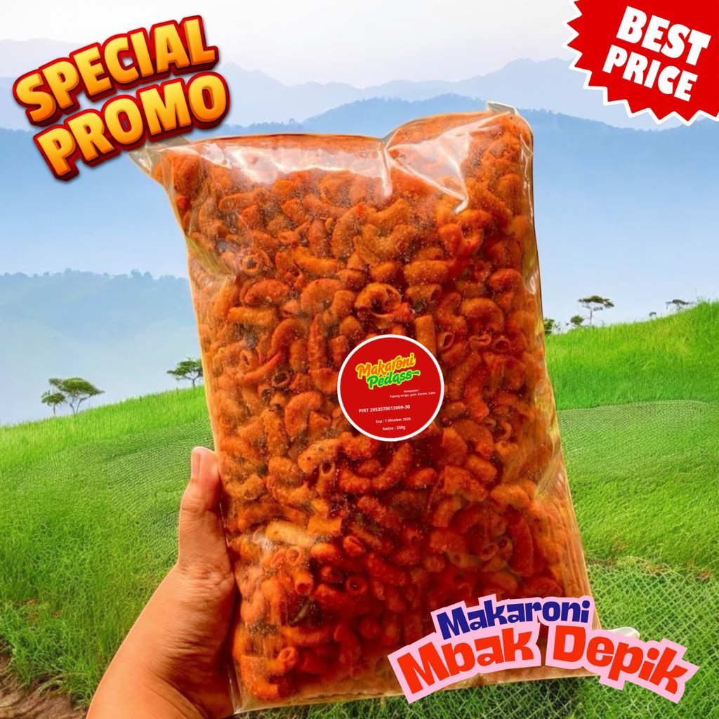 

Jajanan Pedas Surabaya Asli – 250g Makaroni Gurih