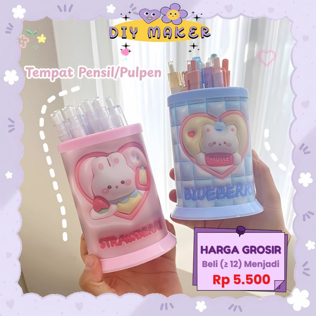 

DM Tempat Pena Pensil Tempat Alat Tulis Pajangan Meja Hiasan Meja Kerja Unik Lucu Kotak Pulpen KP13