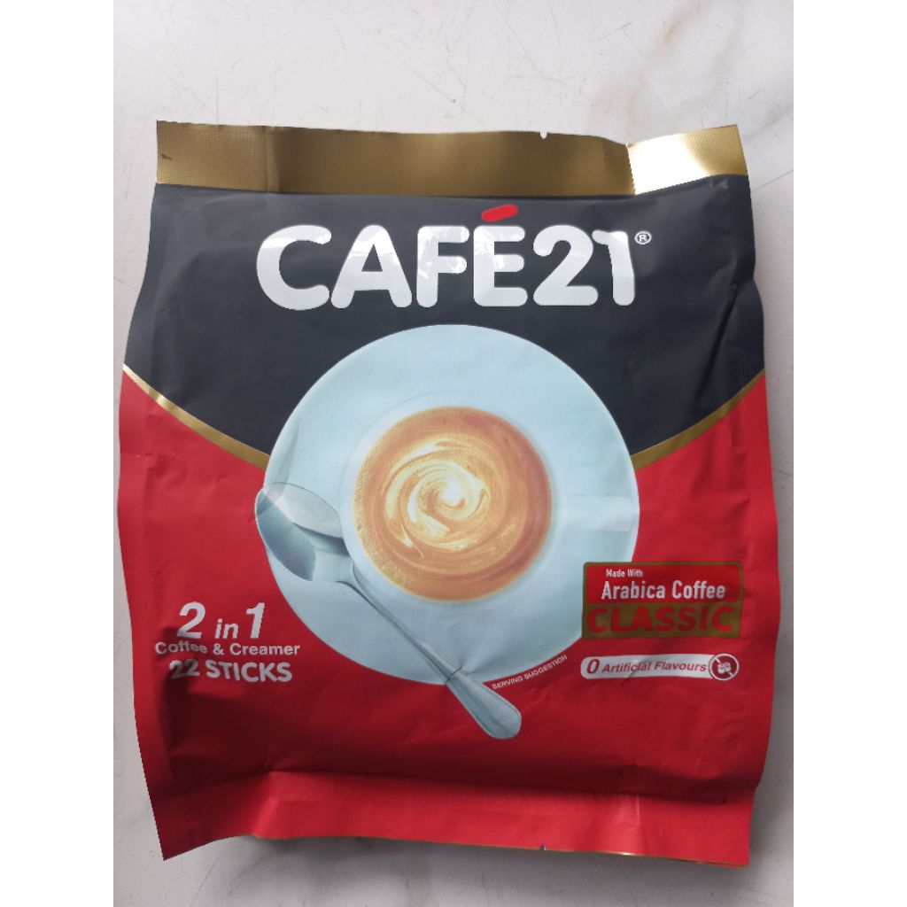 

Cafe21 2 in 1 Instant Coffemix / Cafe 21 Tanpa Gula ( No Sugar Added )