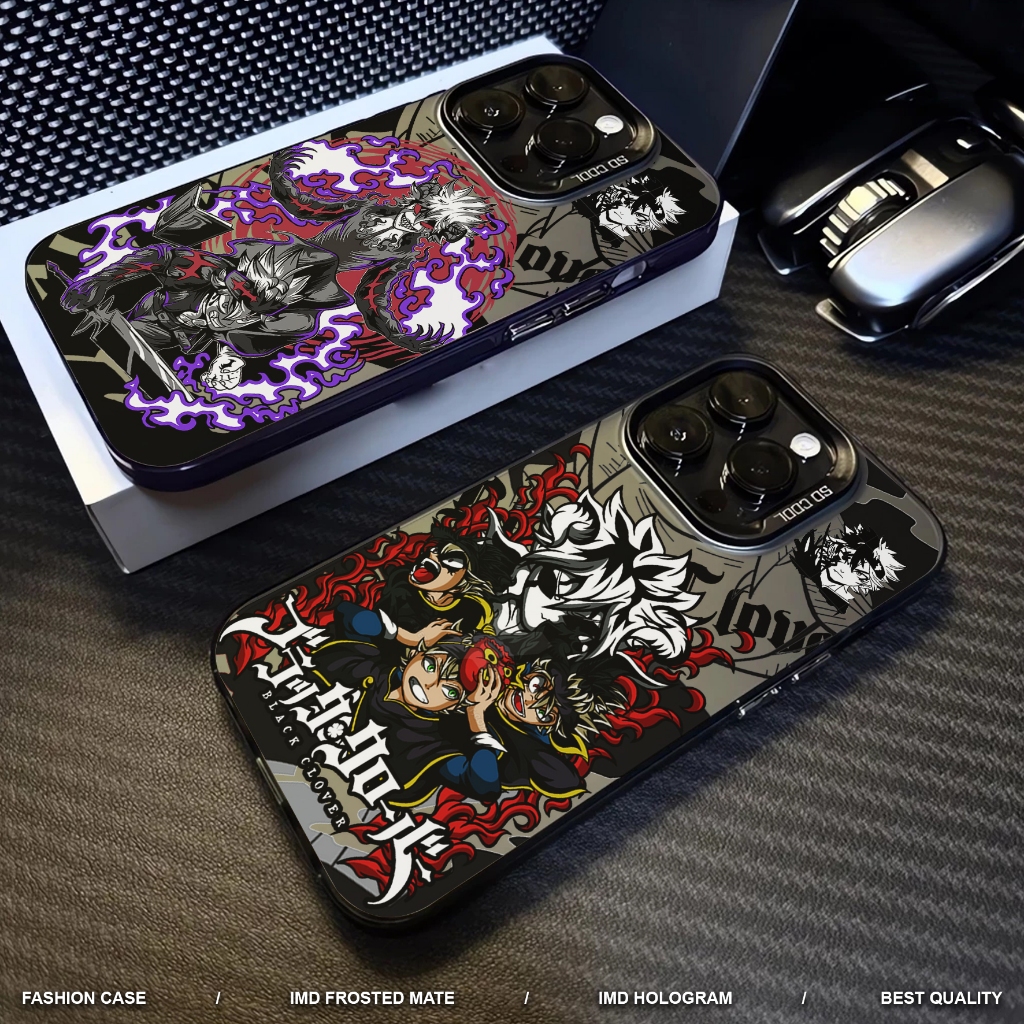 Premium Matte Hard Casing Motif Black Clover for Vivo Y19S Y12S Y20 Y20S Y12 Y15 Y17 Y91C Y1S Y91 Y9