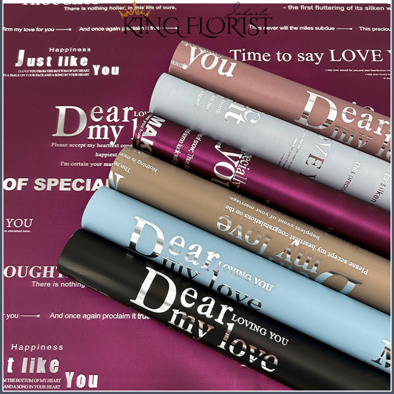 

Flower Wrapping Cellophane Paper Kertas Buket Bunga Bouquet Florist Lembaran 6082