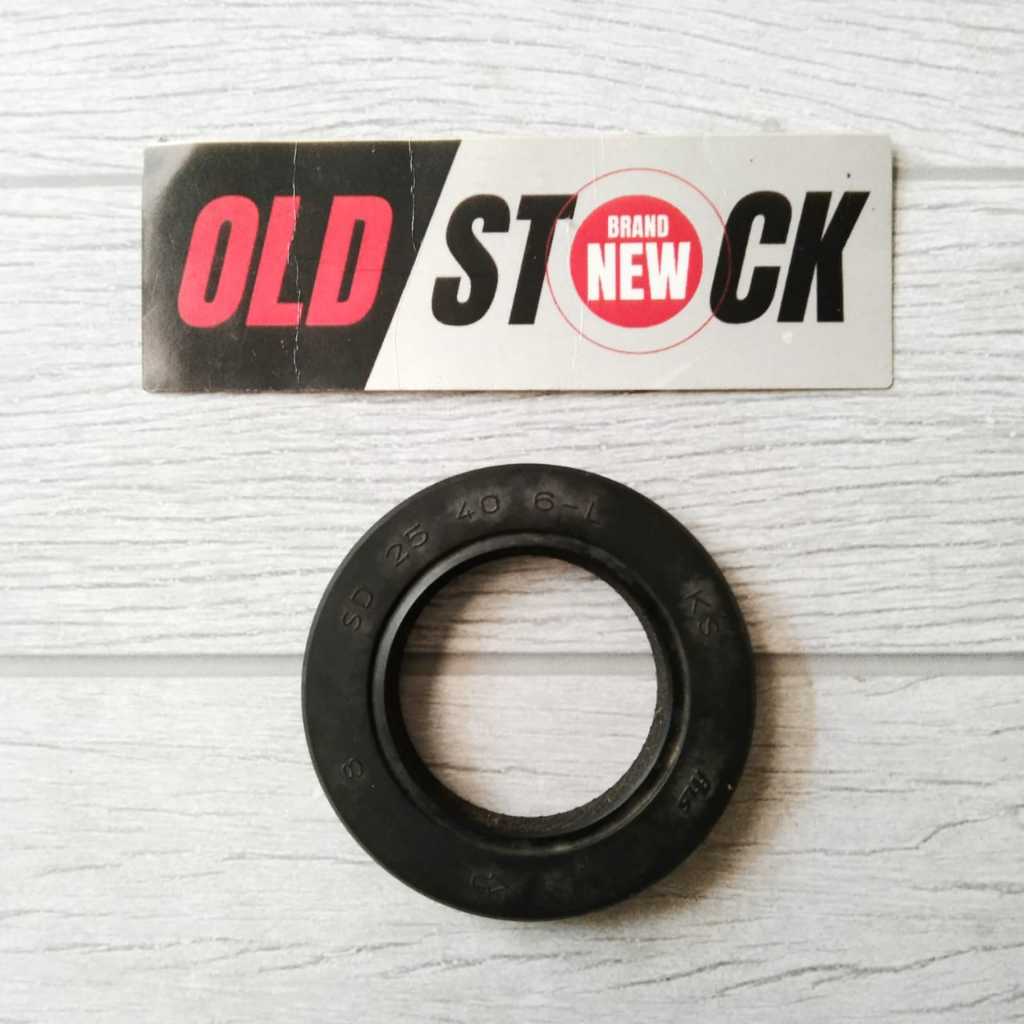 OIL SEAL SIL GEAR DEPAN ( 25X40X6-L ) YAMAHA SCORPIO -NEW OLD STOCK-