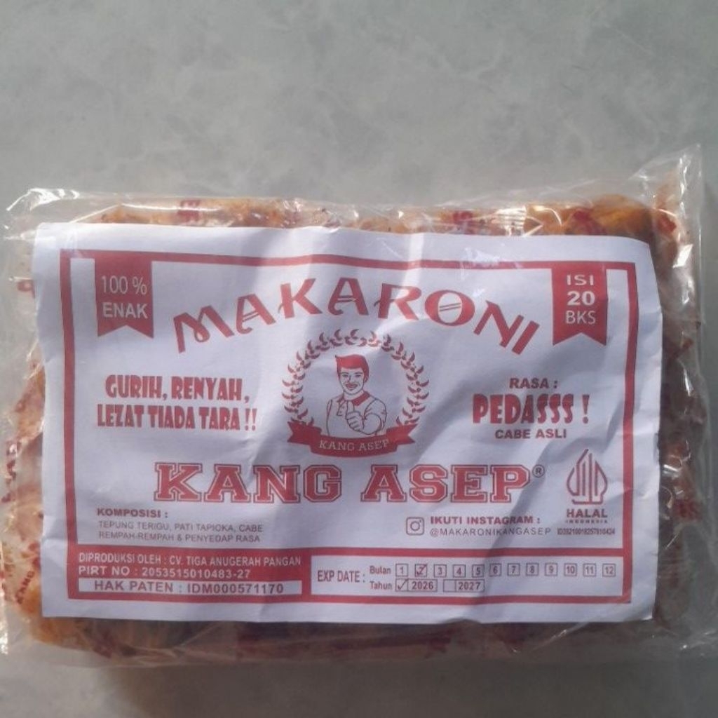 

makaroni kang asep pedas isi 20 pcs