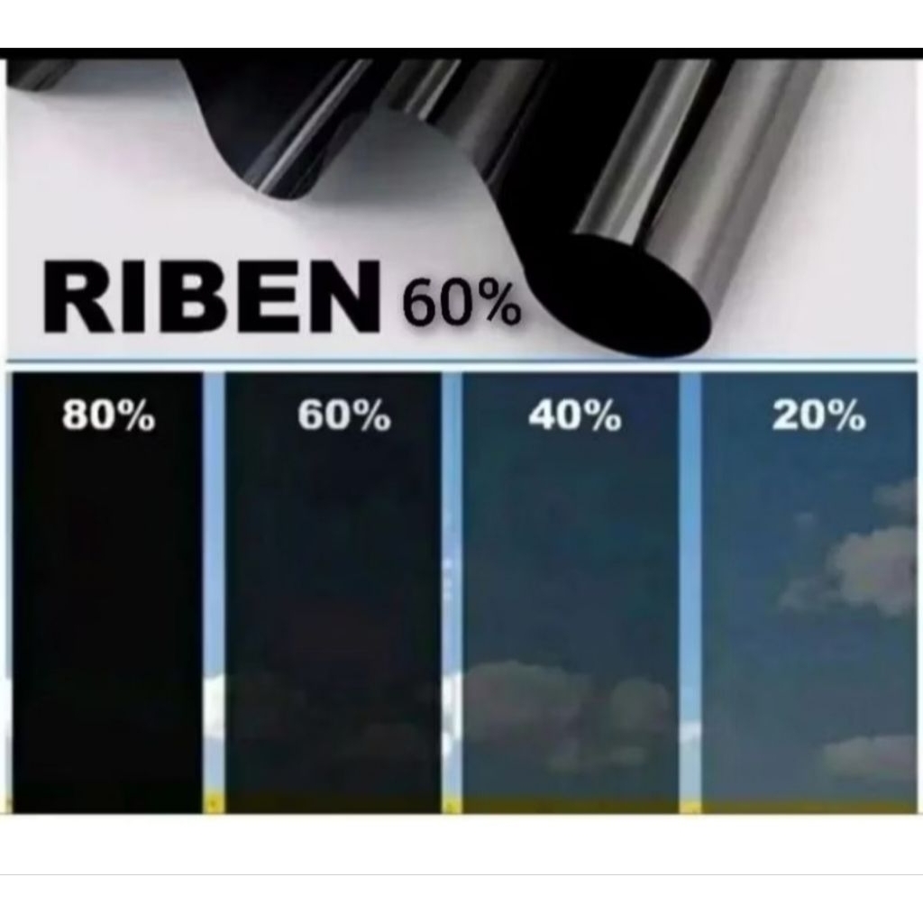 Stiker Kaca Film Jendela Rumah / Kaca Film Mobil / Kaca Film Warna Hitam