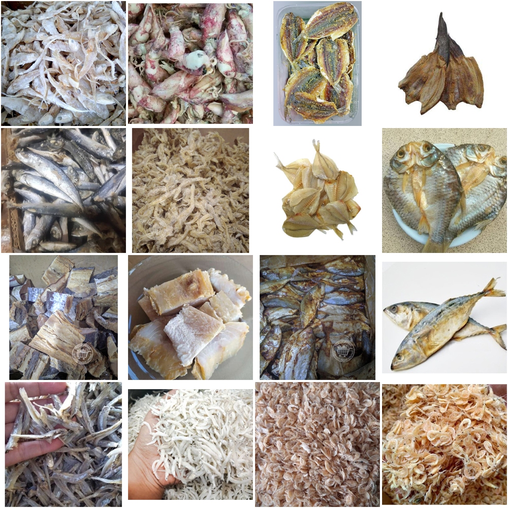 

Aneka ikan asin per bungkus ±60 gram