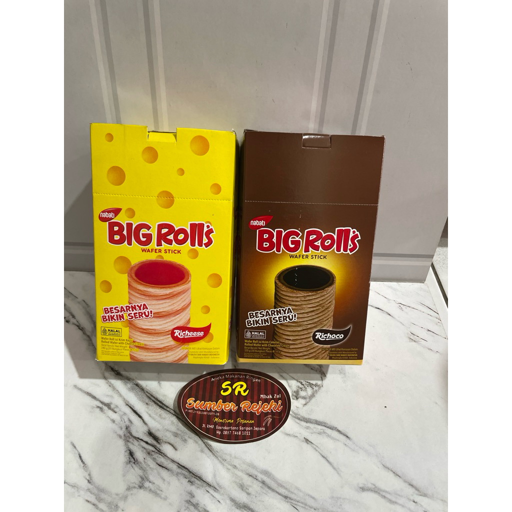 

NABATI BIG ROLLS WAFER STICK ISI 20bungkus