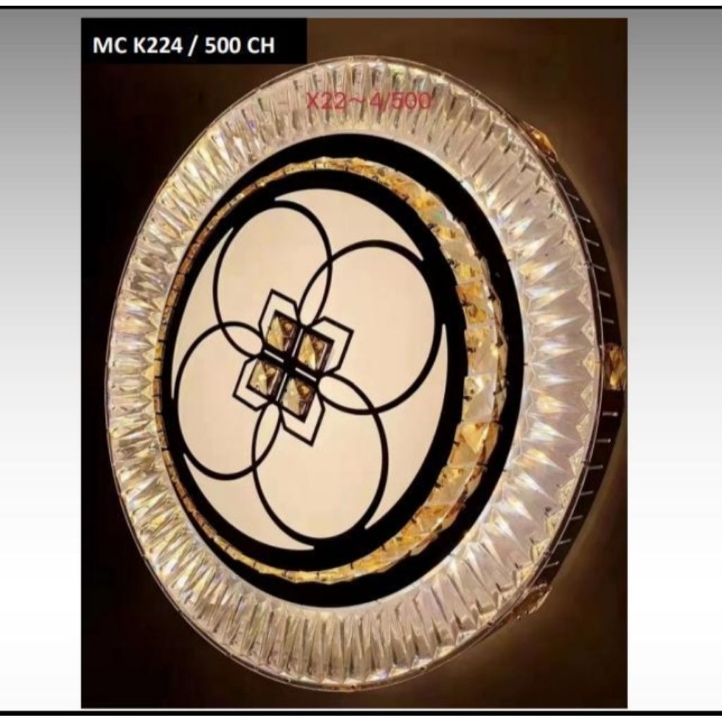 { GRADE A } Lampu Hias Plafon Linear LED Lamp Atap Indah Mewah Crystal Void Mewah K 224 Modern Minim