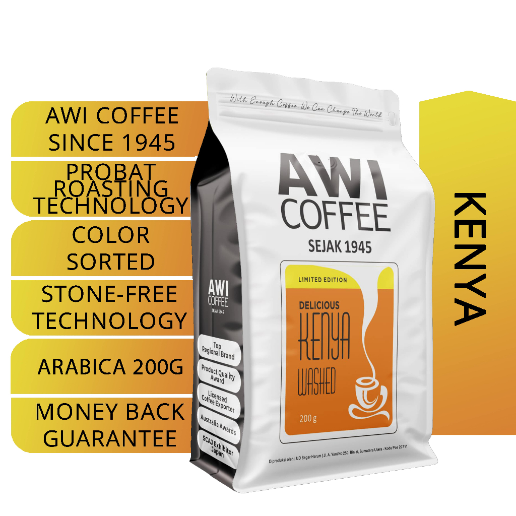 

New Produk ! Awi Coffee Kenya 200gr | Manual Brew | Cold Brew | Espresso | Americano | V60