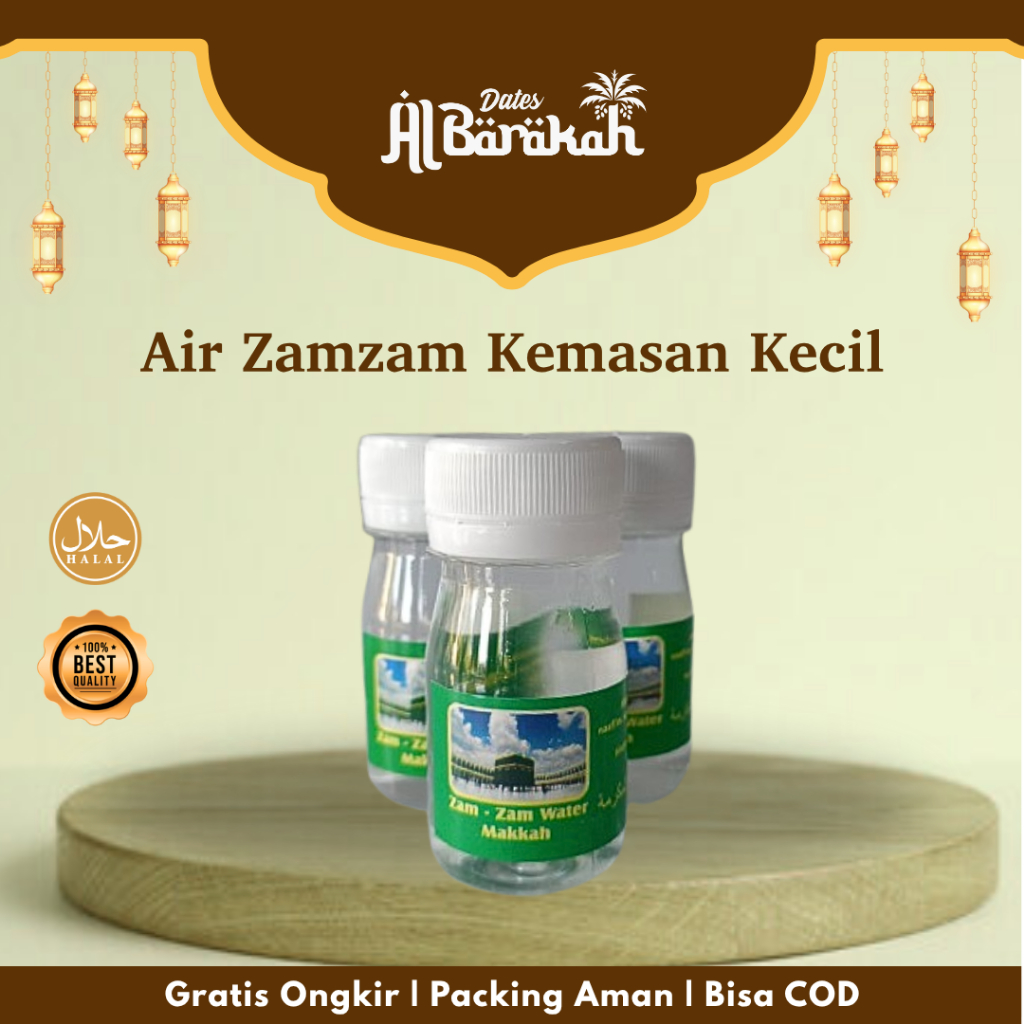 

Air Zam Zam Botol Kecil Original Asli Kemasan Repack 30ml, 50ml dan 80ml Cocok untuk Oleh Oleh Haji