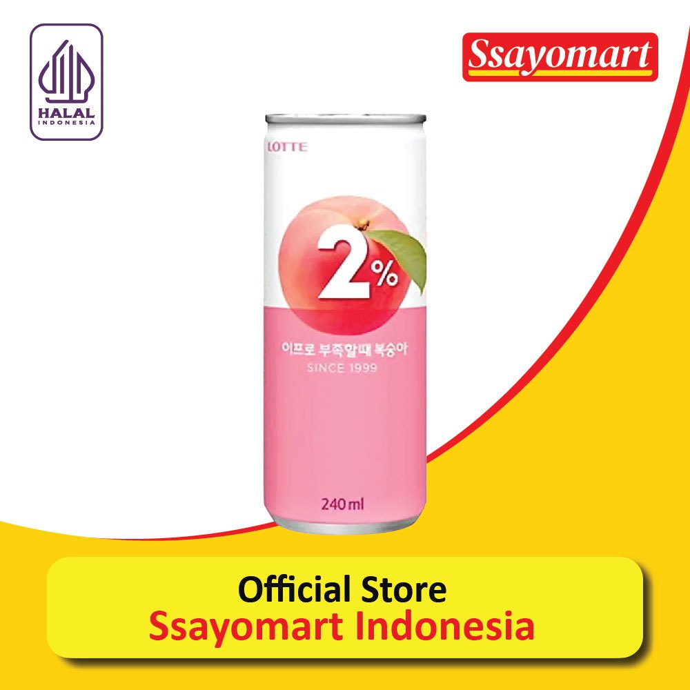 

Lotte Refreshing Water 2% Peach 240ml/Minuman RasaBuahPeach Asli Korea